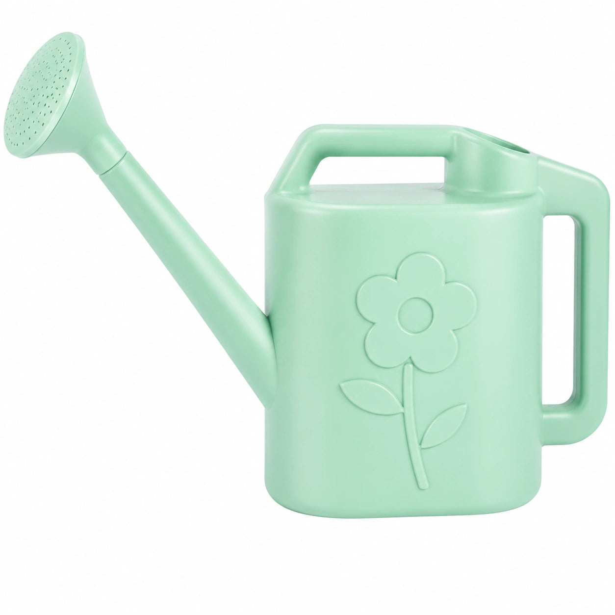 Annaffiatoio 2L verde menta con motivi floreali