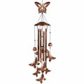Campanello a Vento Decorativo con Farfalle in Rame