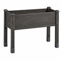 Fioriera da Giardino Alta in Plastica Rinforzata Grigio