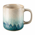 Tazza in Ceramica 350ml Design Sfumato Beige e Blu