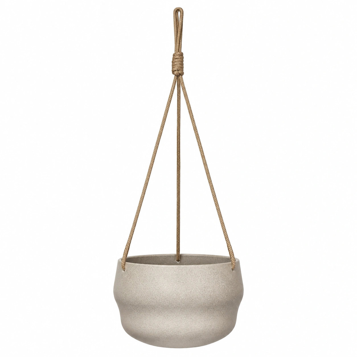 Vaso Sospeso Beige per Piante da Giardino e Balcone